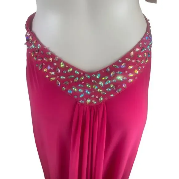 Elegant Pink Halter Dress - Picture 16 of 16